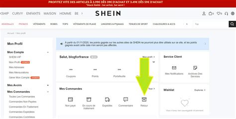 Où trouver l’étiquette de retour Shein